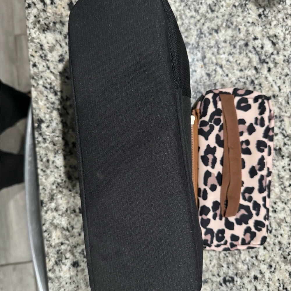 Leopard Print Kids Accessory Bag - Black and Brown - Picture 3 of 4